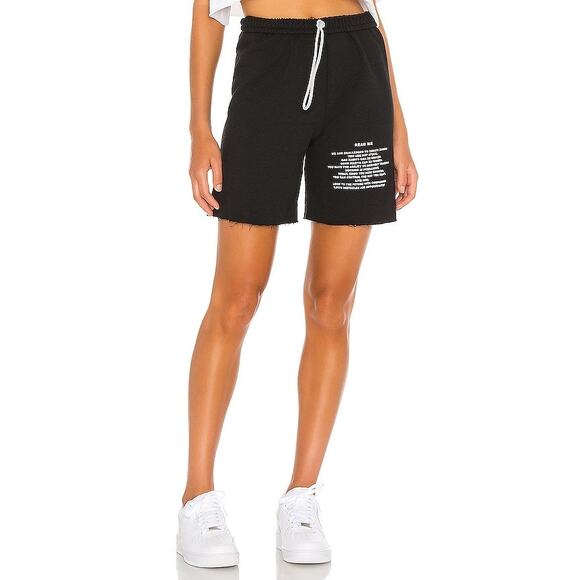 Boys Lie Women's Read Me V2 Sweatshorts Elastic Waist Black Size Small - Picture 1 of 7